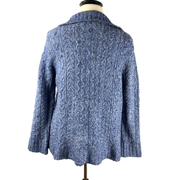 Grandma L.L Bean Cable Knit Wool Blend Button Cardigan, Women's X-Large Regular - Picture 7 of 10